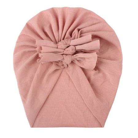 

Relanfenk Baby Hats Toddler Kids Girls Solid Bow Knotted Cap Beanie Headwear Accessories Hat