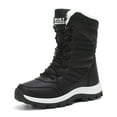 thumbnail image 2 of KANG Plus Size Winter Boots Thickened Long Lined Warm Boots High Top Oversized Shoes Black 43, 2 of 8
