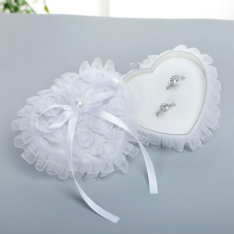 AYYUFE Ring Box Western Style Romantic Heart shaped Hand Holding