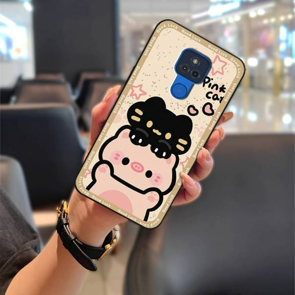 KDY-Phone Case For MOTO G Play 2021, Anti-knock Phone Pouch Back Cover Cartoon Dirt-resistant Fashion Design Waterproof Silicone Graffiti Shockproof Durable Soft case Protective TPU Cute