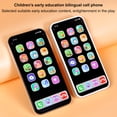 thumbnail image 3 of Baby Toy Phone Multifunctional Educational Music Baby Cell Phone Light Up Play Phone For Babies Kids Toddlers, 3 of 8