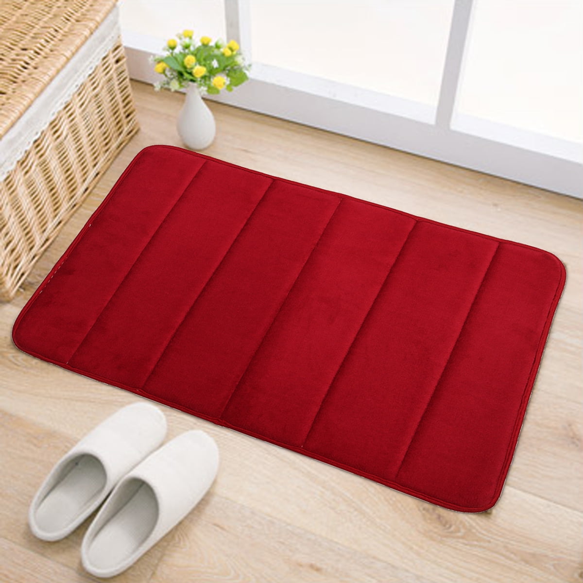 Soft Floor Bath Bathroom Bedroom Rug Carpet Mat Home Kitchen Shower Non-slip Pad 