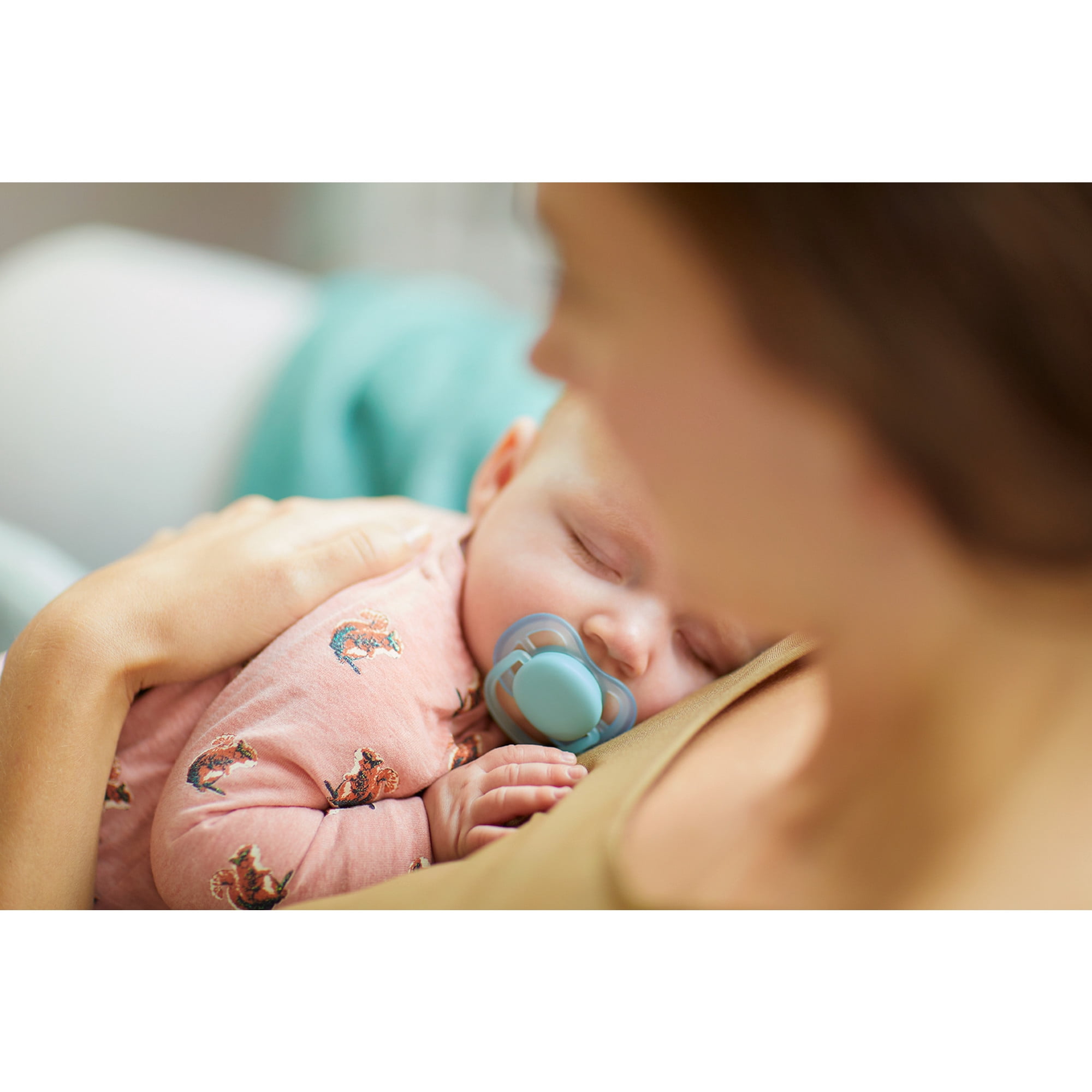 Philips Avent Ultra Air Pacifier, 0-6 Months, Blue/Green, 4 Pack, SCF244/40