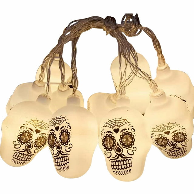 Coofit Halloween String Light Festive Waterproof Spooky Fairy Light Twinkling Light