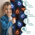 thumbnail image 3 of Baseballs and Auras Pattern Insulated Teens Curtains Set Of 2, Bedroom Essentials, Toddler Room Decor 52"x84", 3 of 5