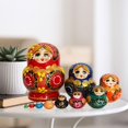 thumbnail image 1 of BELOVING 10 Layer Russian Nesting Doll Crafts Figures Stackable for Room Table Easter red, 1 of 10