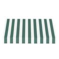 thumbnail image 2 of Awntech 6.38 Ft New Yorker Fixed Awning Canopy with Rigid Valance (76.5in x 24in x 48in), Forest/White Stripe, 2 of 3