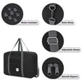 thumbnail image 4 of For Spirit Airlines Personal Item Bag 18x14x8,Travel Duffel Bag  with Shoulder Strap,Underseat Foldable Carry-on Luggage for Men Women,Black Bags, 4 of 6