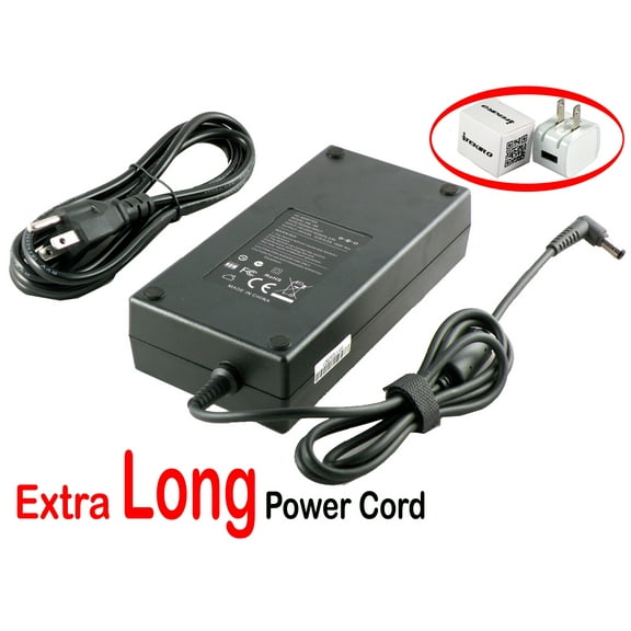 180W AC Adapter for Gigabyte P35X P37W v3 v4, P55W R7, P55W v5 v6 v7, P55WV6 VR, P55Wv7-KL3, P57W v6, Sabre 15 15-W 15-W8, Sabre 17-W 17-W8, SabrePro 15 15-W 15-W8, PA-1181-76, A17-180P4B A180A051P