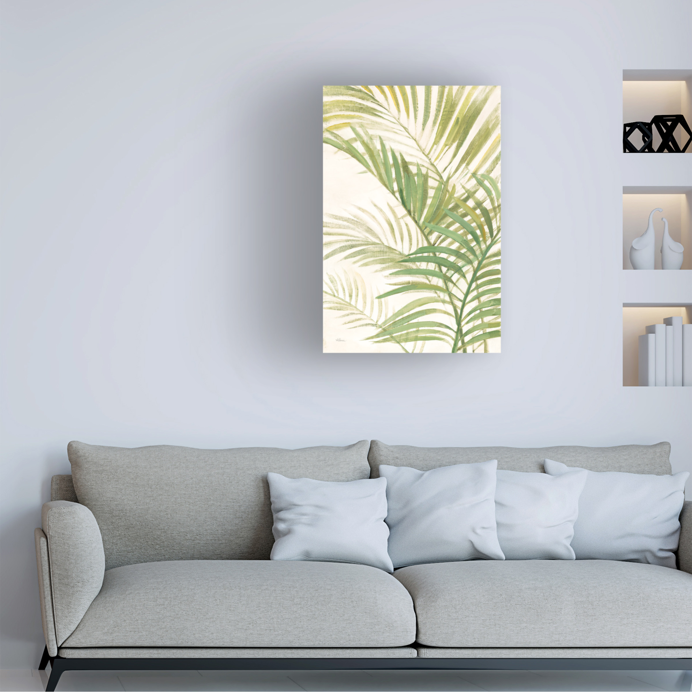 Trademark Fine Art 'Palms I Bright' Canvas Art by Albena Hristova