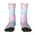 thumbnail image 3 of Ombre Geo Print Socks Winter Pastel Stockings Fashion Ladies Warm Soft Socks Custom Cycli, 3 of 7