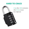 thumbnail image 5 of 1pc Combination Lock Resettable 4 Digit Padlock with Combination Waterproof and Heavy Duty Combination Padlock Outdoor, 5 of 5