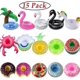 thumbnail image 1 of 26-27 Inflatable Drink Holder, 15 Pack Drink Floating Inflatable Cup Holders Flamingo Coasters For Pool Party, 1 of 5
