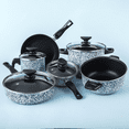 thumbnail image 4 of Batería De Cocina Cinsa  Granito 10 Piezas Mármol Azul, 4 of 4