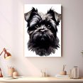thumbnail image 2 of Affenpinscher Dog Art Canvas, Pet Wall, Polygon Art Print on Canvas Canvas, large wall art, bathroom wall art, Ready to Hang,Living Room,Bedroom ＆ Office, 2 of 4