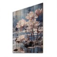 thumbnail image 2 of Designart "Egypt Lotus flowers I" Floral Print on Natural Pine Wood, 2 of 5