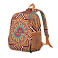 thumbnail image 4 of Spiritual Students Backpack - Healing Energy and Mystic Boho Mandala Pattern with Abstract Colorful Ornament, Comfortable Adjustable Straps for School, 4 of 6
