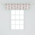 thumbnail image 2 of Ambesonne Damask Window Valance, Floral Botany in Pastel Tone, 54" X 12", Mauve Dried Rose, 2 of 3