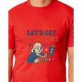 thumbnail image 4 of Men's Festive 4th of July T-Shirt "Let's Get Lit-erature" America Patriotic Graphic Print Funny Short-Sleeve Tee, 4 of 5