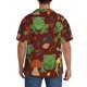 thumbnail image 3 of Balery Frogs and Mushrooms Camisa Casual de Manga Corta con Botones para Hombre, Texturizada, Estilo Cubano, para Playa, Verano-3X-Large, 3 of 5