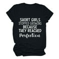 thumbnail image 2 of Mrat Chemises & Blouses à Manches Courtes Col Rond Chemise Blanche Femmes Hauts de Travail Manches Courtes Blouse Imprimée Lettre T-Shirt Hauts Manches Courtes Chemises de Travail Femme, 2 of 8