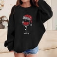 thumbnail image 2 of BFHHYA Girls Boys Christmas Sweatshirt Kids Wine Glass Print Crew Neck Sweatshirt Long Sleeve Casual Pullover for Holiday Photos (1-13Y), 2 of 3