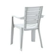thumbnail image 3 of Inval Baru Resin Outdoor Dining Armchair - Set of 6, Gray, 3 of 15