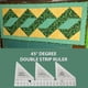 thumbnail image 4 of SAYOO , regla de edredón de doble tira de 90 grados, plantilla de guía de corte triangular cuadrada antideslizante creativa para costura SAYOO  casual, 4 of 5