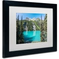 thumbnail image 2 of Trademark Fine Art 'Turquoise Lake' Canvas Art by Pierre Leclerc, White Matte, Black Frame, 2 of 4