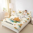 thumbnail image 3 of Erosebridal Kawaii Capybaras Bed Sheets For Capybara Lover,Cute Animal Capybara Decorations King Sheets For Kids 4 Pieces, 3 of 6