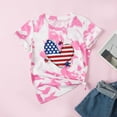 thumbnail image 2 of Odeerbi Independence Day Mother Daughter Matching Outfits Patriotic Shirt for Girls Parent Child Summer 2025 Fashion Mother's Day Short Sleeve T-shirt Pink, 2 of 9