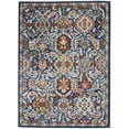 thumbnail image 3 of Nourison Passion Bohemian Blue/Multicolor 5'3" x 7'3" Area Rug, (5x7), 3 of 9