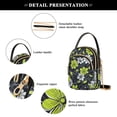 thumbnail image 4 of FORMRS Crossbody Bag for Women Quilted Travel Shoulder Cell Phone Purse with Chain Strap Handbag, White Flower Pattern, 4 of 7