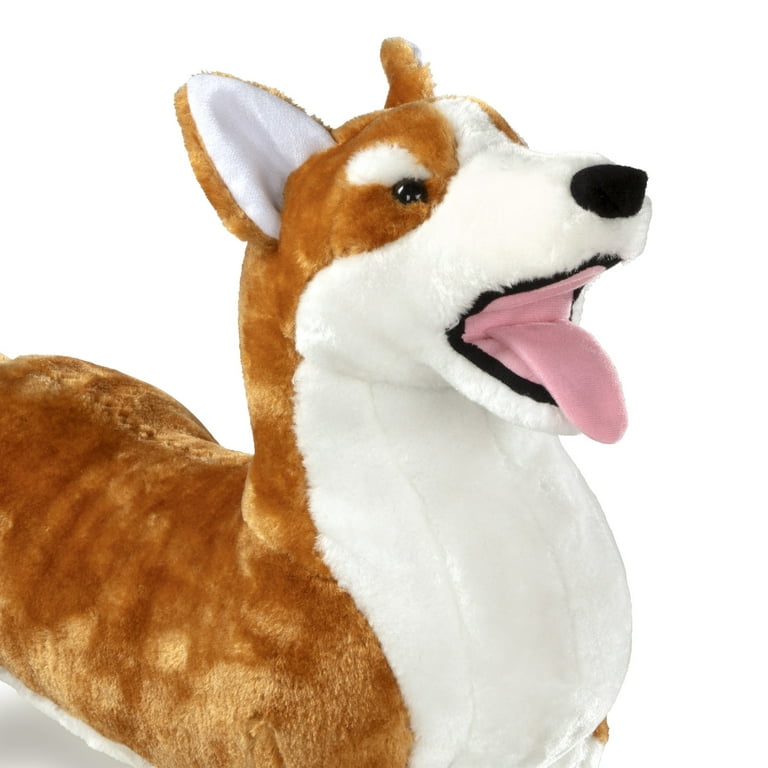 Melissa Doug Lifelike Plush Corgi Dog Stuffed Animal