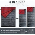 thumbnail image 4 of Agemore Queen Double Sleeping Bag, Flannel Cotton, 2-Person, Waterproof, Lightweight for Camping, Backpacking, Hiking, 4 of 7