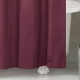 thumbnail image 4 of VCNY Home Heavyweight 6 Gauge Burgundy Solid Color PEVA Shower Liner, 72" x 72", 4 of 5