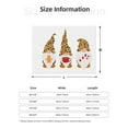thumbnail image 5 of Uemuo Christmas Gnomes In Leopard Printed Throw Blanket for Couch, Fluffy Fuzzy Blankets for Bed, Sofa, Cozy Flannel Faux Fur Blanket-60"x50", 5 of 6