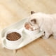 thumbnail image 3 of Cuenco doble media luna - animal fluido blanco, 3 of 6