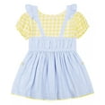 thumbnail image 3 of Kids Headquarters BLUE/YELLOW Toddler Girls Jersey T-shirt Jumper Set, US 3T, 3 of 4