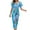 Blue jumpsuits for womens, variant on Usmixi Jumpsuits for Women Dressy Beach Vacation Elastic Waist off Shoulder Jumpsuits Overalls with Tie Summer Square Neck Short Sleeve Leaves Print Long Formal Rompers Blue xxl