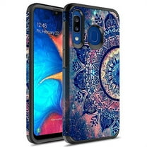 Samsung Galaxy A20 Case, Galaxy A30 Case, Galaxy A50 Case, KAESAR Slim Hybrid Hard Cover Graphic Fashion Cute Colorful Silicone Skin Cover Armor Case for Samsung Galaxy A20/30/50 (Mandala)