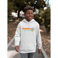 thumbnail image 2 of Retro Dippin' Dots Ice Cream Stripes - Cool Summer Graphic Youth's Hoodie, 2 of 4