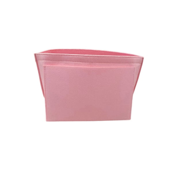 Organizador de bolso de fieltro con múltiples compartimentos y bolsillo con cremallera. Organiza tu bolso para mujer.