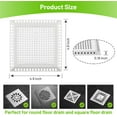 thumbnail image 2 of Shower Drain Cover Hair Catcher,Quality Drain Hair Catcher for Bathroom Floor,Square Hair Catcher Shower Drain -No Rust! Shower Hair Drain Catcher to Keep Away from Clogged Drain, 2 of 8