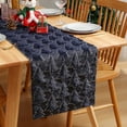 thumbnail image 3 of Christmas Table Runner 3D Xmas Tree Table Runner Thickened Sequin Tablecloth for Holiday Home Farmhouse Dining Table Decor, 3 of 7