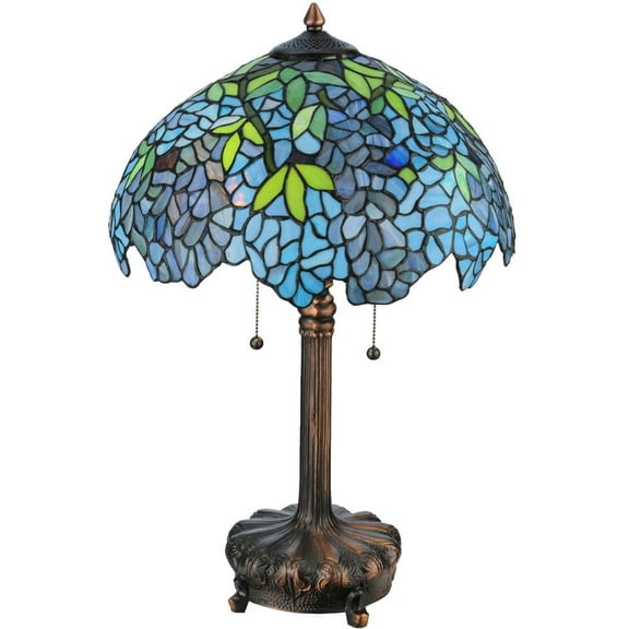 Meyda 25-inch Tiffany-style Wisteria Table Lamp - 25