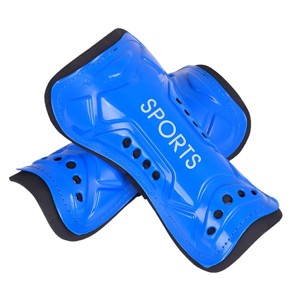 TELOLY Soccer Shin Guards for Youth Boys and Girls, 1 Pair, Shin Pads for Kids Age 6-14, Ankle Protection Gear (Blue)