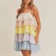 thumbnail image 5 of Vestido De Tirantes Vestido de lentejuelas con honda de moda Kuymtek para Mujer Blanco T S, 5 of 6
