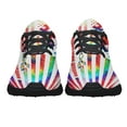 thumbnail image 5 of Autism Tie Dye Shoes Sneakers for Women Men Black Size 4.5, 5 of 7