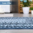 thumbnail image 3 of TROPOW Washable Area Rugs Modern Braided Print Rug Washable Rug Soft Bedroom Rug Non-Slip Non-Shedding Floor Carpet Low Pile Foldable Thin Rug for Dining Room Home Office Nursery, 3 of 7